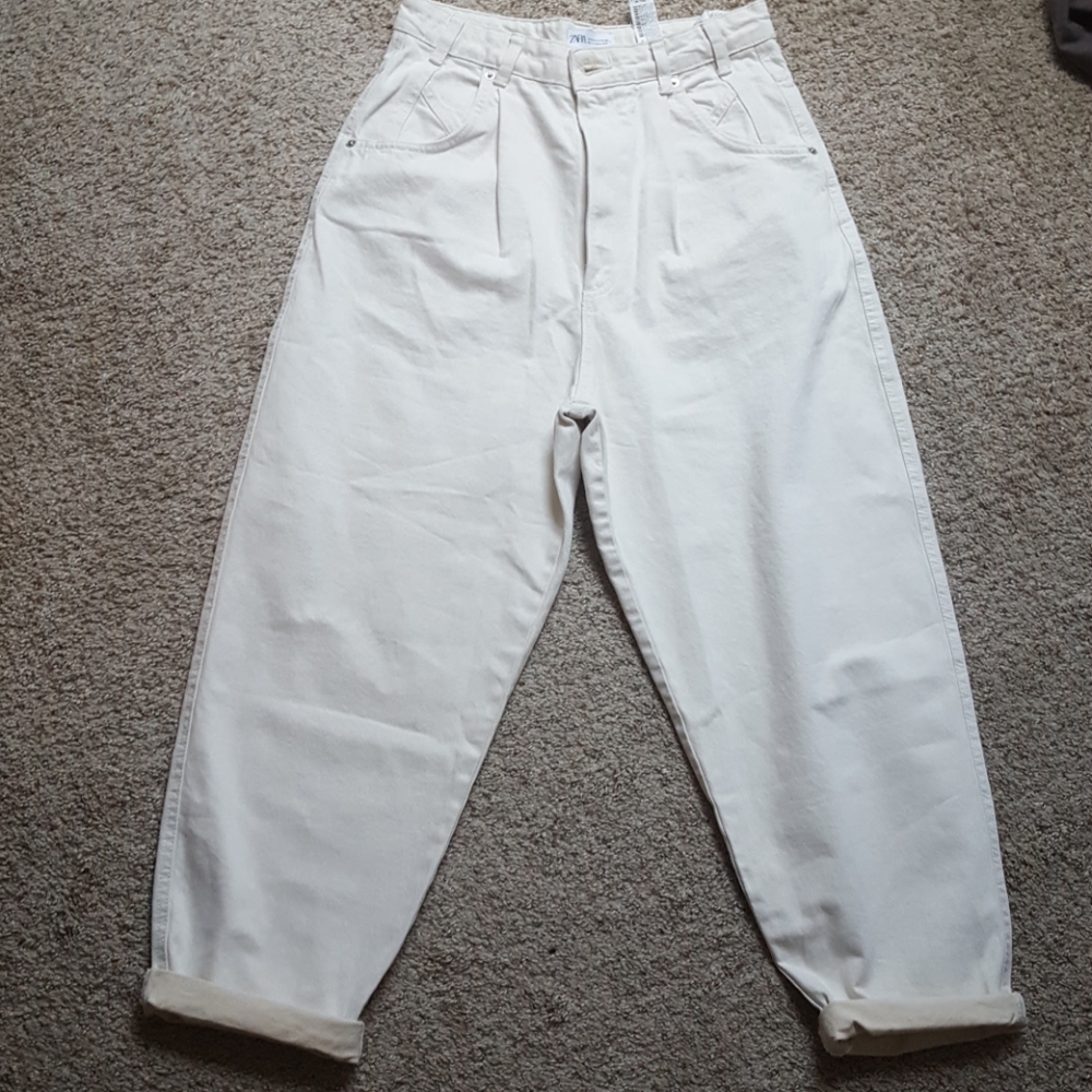 Zara Slouchy high waisted mom jeans